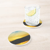 Yellow Mt Lake Sunset Getränkeuntersetzer (Seite)