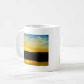 Yellow Mt Lake Sunset Kaffeetasse (Vorderseite Links)