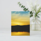 Yellow Mt Lake Sunset Postkarte (Stehend Vorderseite)