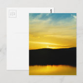 Yellow Mt Lake Sunset Postkarte (Vorne/Hinten)