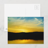 Yellow Mt Lake Sunset Postkarte (Vorne/Hinten)