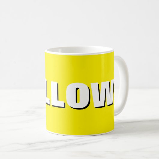 YELLOW Mug – Sunshine in Ceramic | We Are All Mugs Kaffeetasse (VorderseiteRechts)