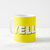 YELLOW Mug – Sunshine in Ceramic | We Are All Mugs Kaffeetasse (Vorderseite Links)