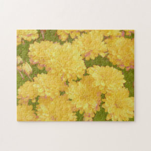 Yellow Mum Blume Puzzle