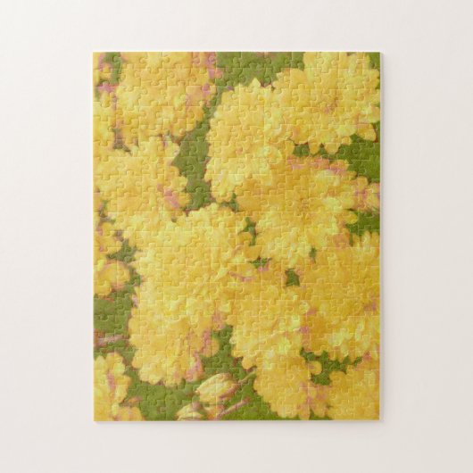 Yellow Mum Blume Puzzle (Vertikal)