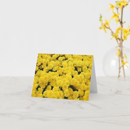 Yellow Mums Note Card Karte (Gelbe Blume)