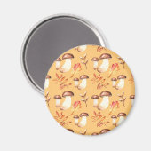Yellow Mushroom Garden Magnet (Vorderseite/Rückseite)