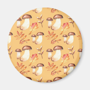 Yellow Mushroom Garden Magnet