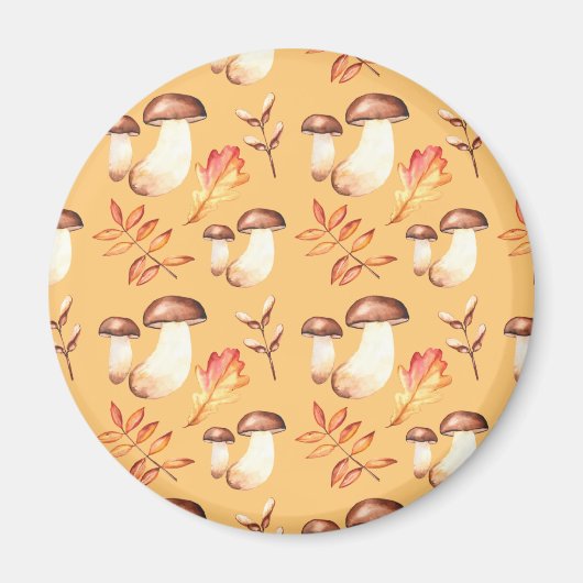 Yellow Mushroom Garden Magnet (Vorne)