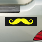 Yellow Mustache Autoaufkleber (Auf Auto)