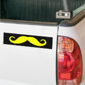 Yellow Mustache Autoaufkleber (Auf Lkw)