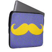 Yellow Mustache Laptopschutzhülle (Vorne Rechts)