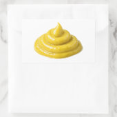 Yellow Mustard Sauce Swirl Isolated Sticker (Tasche)