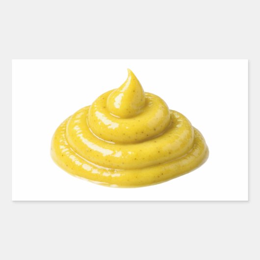 Yellow Mustard Sauce Swirl Isolated Sticker (Vorderseite)