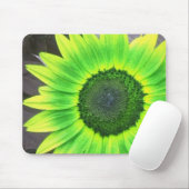 Yellow N Green Sunflower Mousepad (Mit Mouse)