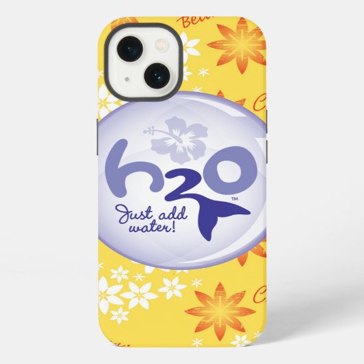 Yellow Name Pattern iPhone Hülle (Rückseite)