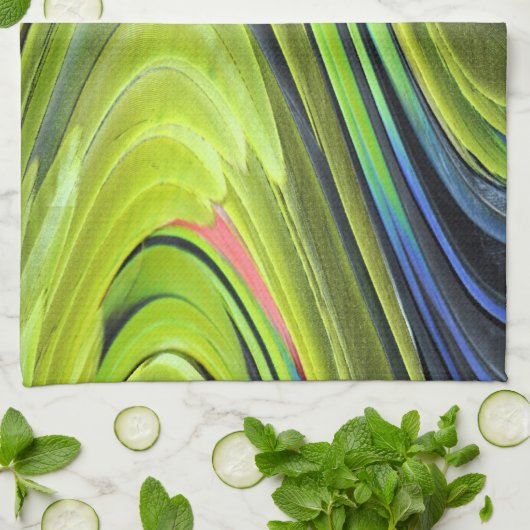 Yellow-Naped Amazon Parrot Feathers by STaylor Handtuch (Gefaltet)