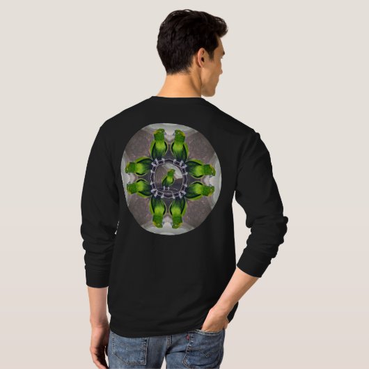 Yellow Naped Amazon Pride T-Shirt (Schwarz voll)