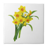 Yellow Narcissus von Pierre Joseph Redoute Fliese (Vorderseite)