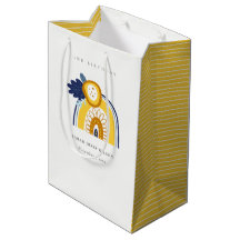 Yellow Navy Boho Floral Regenbogen jedes Alter Geb