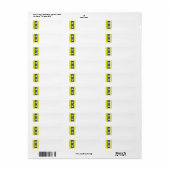 Yellow Neon Anpassbares Kassettenband (Vorne)