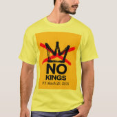 Yellow No Kings 3 T-Shirt (Vorderseite)