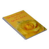 Yellow Notebook Personalisiert Romantic Rosen Book Notizblock (Rechte Seite)