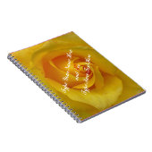 Yellow Notebook Personalisiert Romantic Rosen Book Notizblock (Rechte Seite)