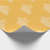 Yellow Oaster Bunny Wrapping Paper Geschenkpapier (Ecke)