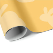 Yellow Oaster Bunny Wrapping Paper Geschenkpapier (Rolleneckpunkt)