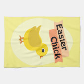 Yellow Oaster Chick Küchentuch (Horizontal)