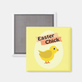 Yellow Oaster Chick Magnet (Vorderseite/Rückseite)
