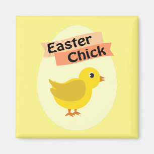 Yellow Oaster Chick Magnet