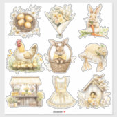 Yellow Oaster Set 2 Aufkleber (Blatt)