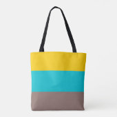 Yellow Ocean Blue Brown Summer Design Tasche (Rückseite)