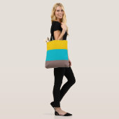 Yellow Ocean Blue Brown Summer Design Tasche (Am Model)
