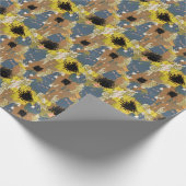 Yellow Ochre Florals Geschenkpapier (Ecke)