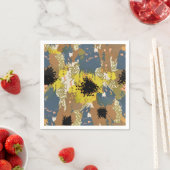 Yellow Ochre Florals Serviette (Beispiel)