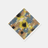 Yellow Ochre Florals Serviette (Ecke)
