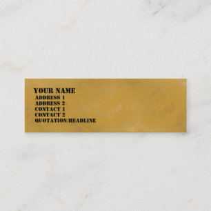 Yellow Ochre Wash Mini Visitenkarte