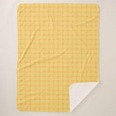 Yellow Octagonal Pattern Sherpa Blanket Sherpadecke (Vorderseite)