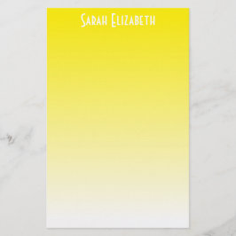 Yellow Ombre Stationery Briefpapier