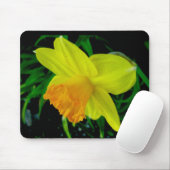 Yellow Orange Daffodil Mousepad (Mit Mouse)