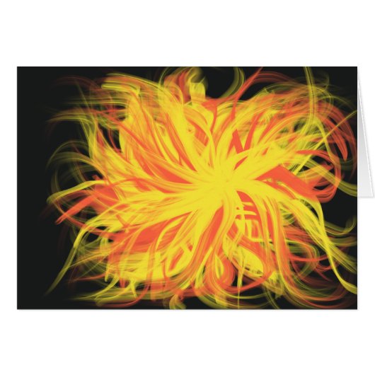 Yellow Orange Fire Star Christliche Heilige Geistk (Vorderseite (Horizontal))