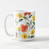 Yellow Orange Flowers  Kaffeetasse (Links)