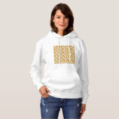 Yellow Orange Flowers Pattern Hoodie (Vorne ganz)