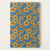 Yellow Orange Flowers Pattern Planer (Rückseite)