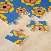 Yellow Orange Flowers Pattern Puzzle (Seite)