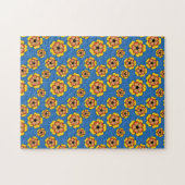 Yellow Orange Flowers Pattern Puzzle (Horizontal)