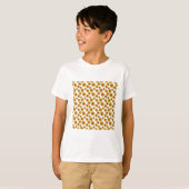 Yellow Orange Flowers Pattern T-Shirt (Vorne ganz)